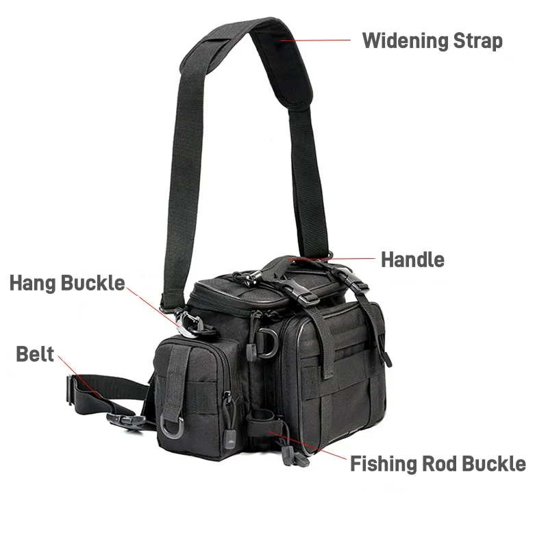 Large Capacity excellent quality Multifunctional Fishing Tackle Gear Storage Bag Multi-purpose fishing rod bag