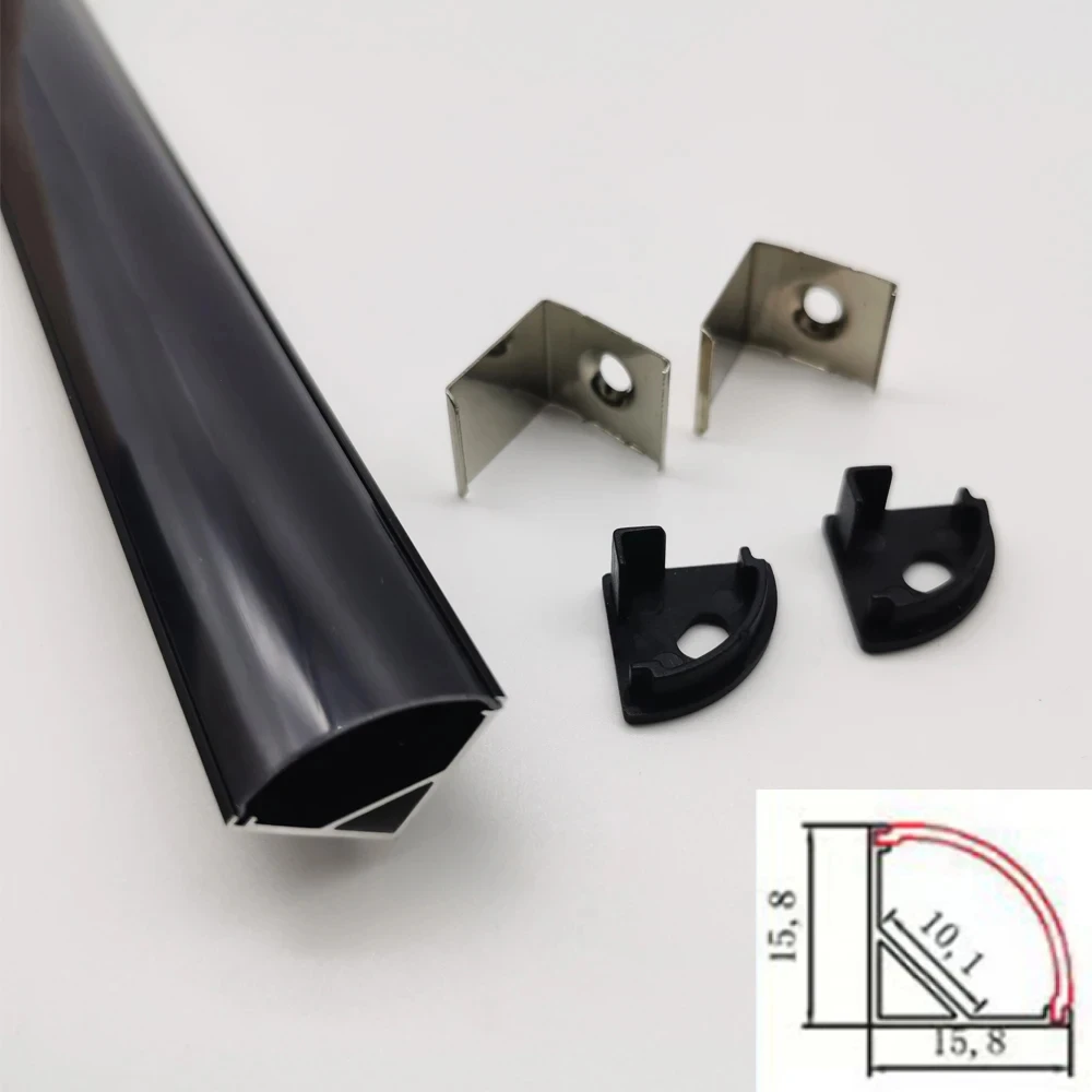 10pieces L054 Line Lamp led aluminum strip profile for 10mm LED strip 90 Degree Angle Strip Lighting Corner Led Aluminum Profile