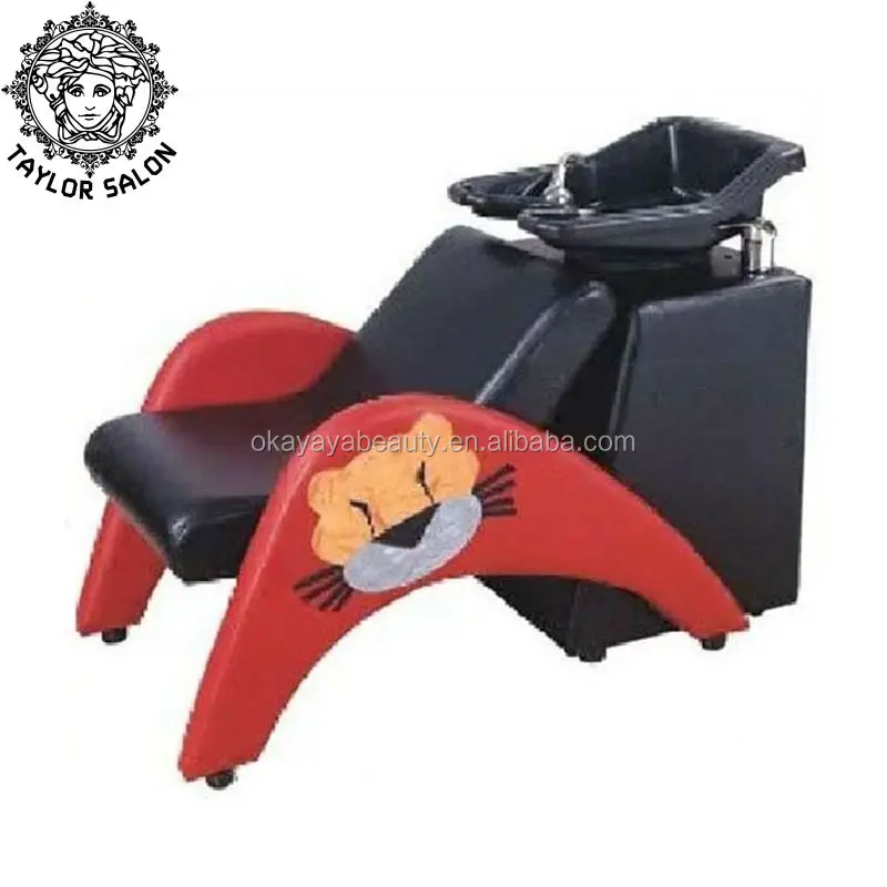 Barber shop equipment kid saloon furniture package cute salon chair hair wash sink kids barber chair for children