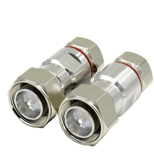 
4.3-10 Mini DIN Male Clamp Copper RF Connector 1/2' Super Flexible Feeder cable 