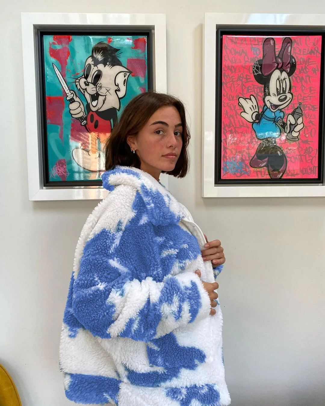 
2021 Hot sale Plus Size Fashion Print Winter Coat For Women 