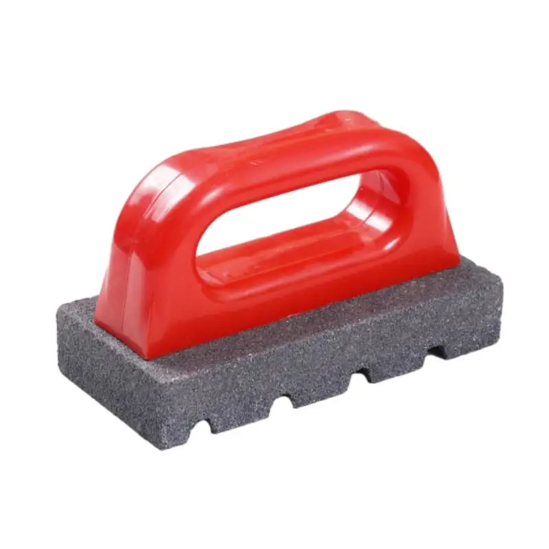 Red Rub Brick With Handle Abrasive Masonry Tools For Smoothing Cleaning And Removing Marks