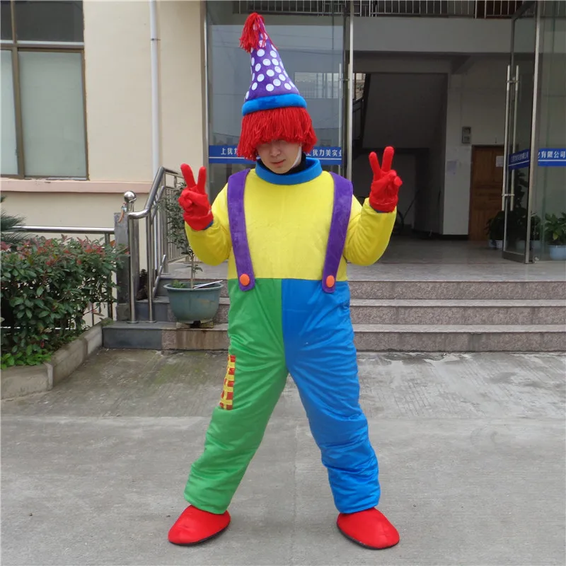 
Manlian costume photos clown/ adult clown mascot costume 