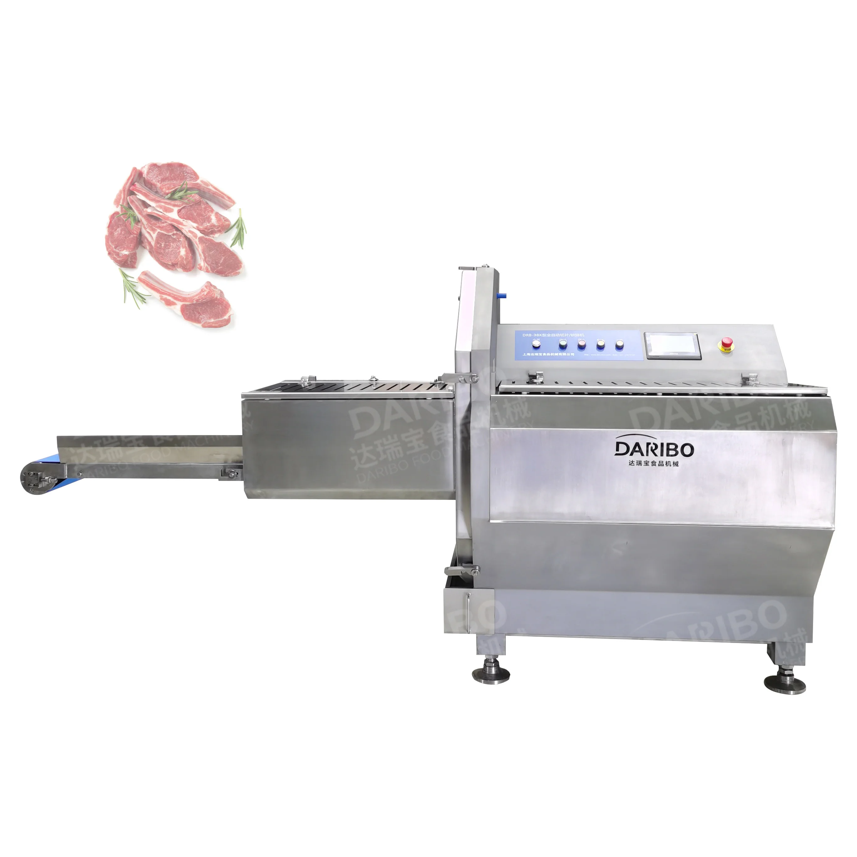 DRB-K Series Automatic Cheese Slicer Commercial Cheddar Cheese Parmigiano Kraft Cheese Slice Adjustable Slicing Machine
