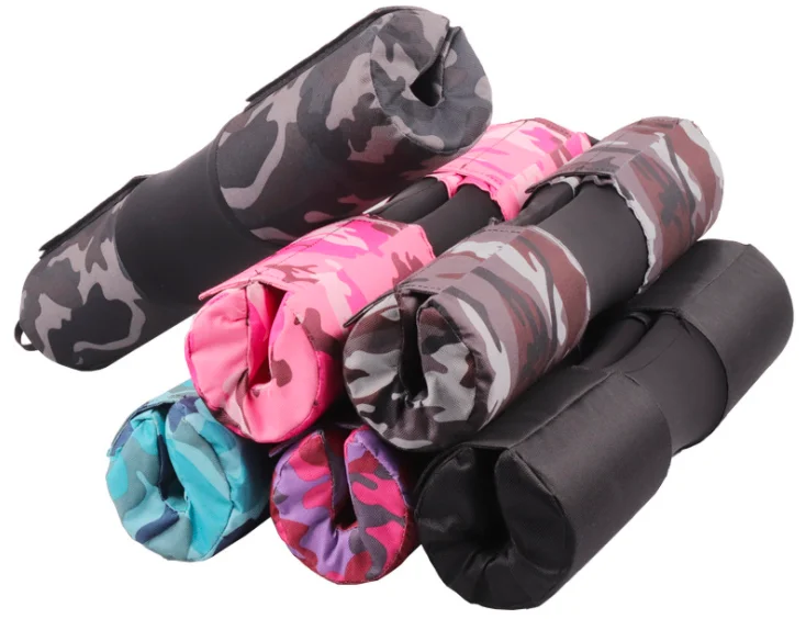 Fitness Weight Lifting Foam Protective Custom Barbell Squat Shoulder Pad Pink Ankle Strap Booty Bands