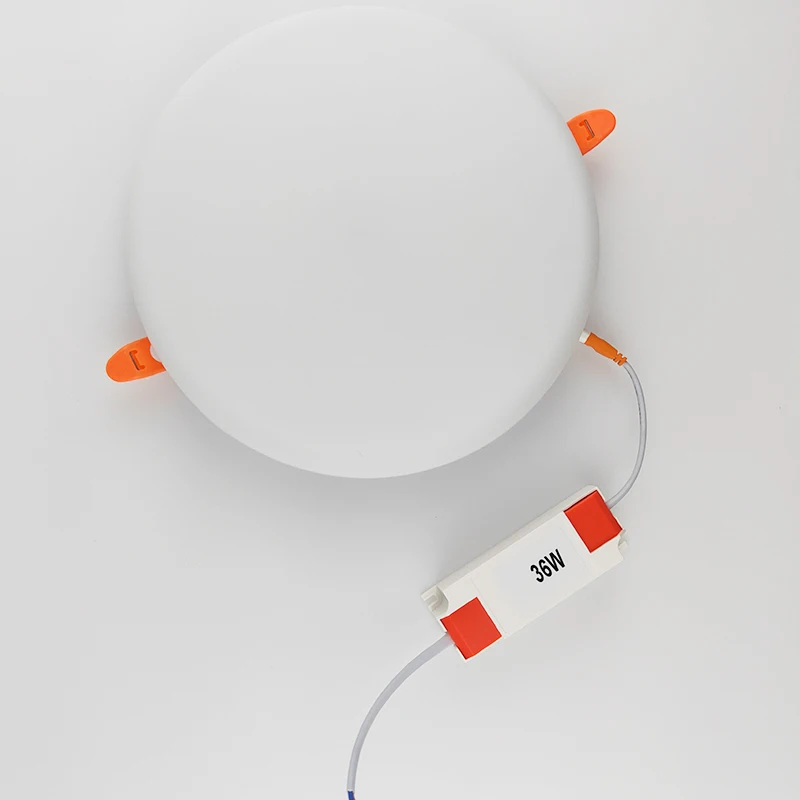 High Quality SKD led back light Round Frameless led panel light surface ceiling led light