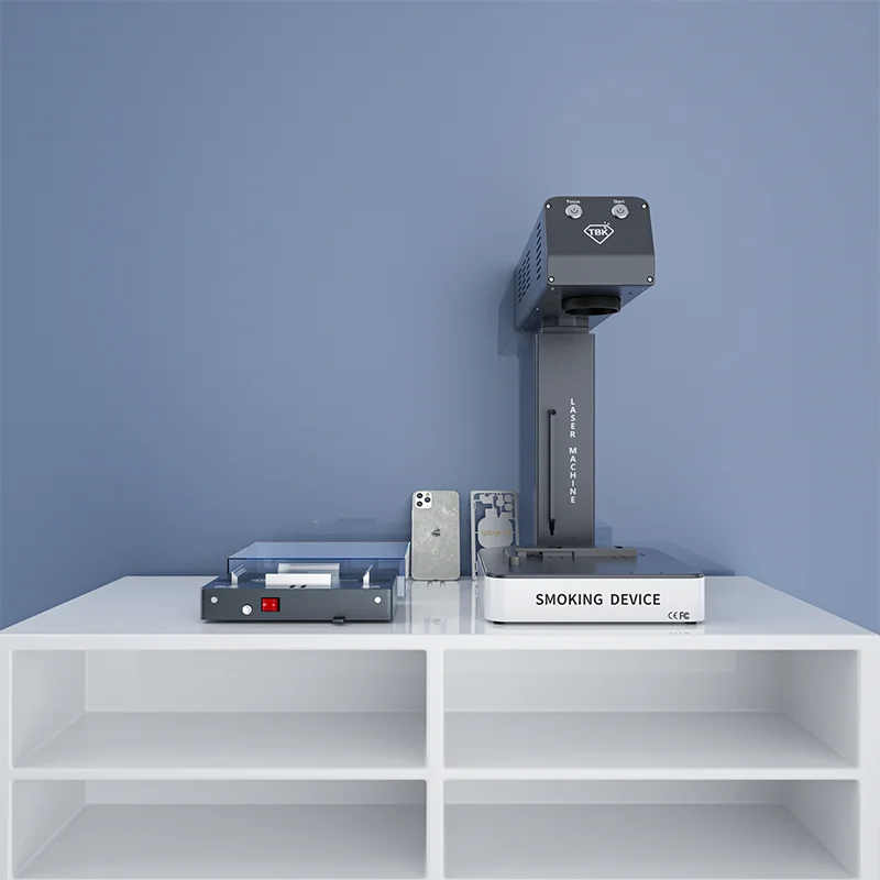 TBK Machine TBK958ML Laser Focus Back Glass Laser Removing Machine For Mobile Phone With Printer Cell Phone Frame Separator