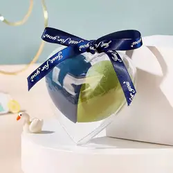 Top Quality 2 Pcs Super Soft Logo Box Wet And Dry Peach Beauty Makeup Sponge Set With Tube