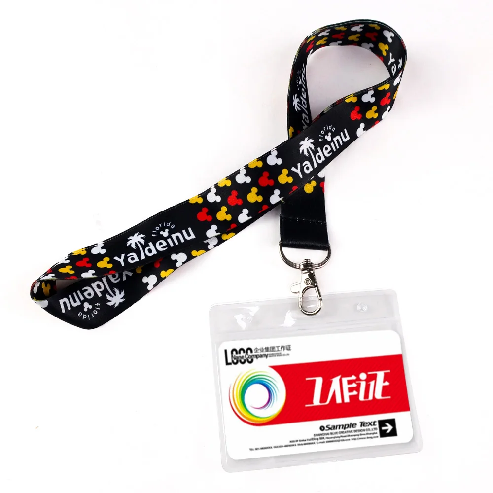 Cheap custom design your own breakaway clip polyester dye sublimation lanyards heat transfer printed lanyard