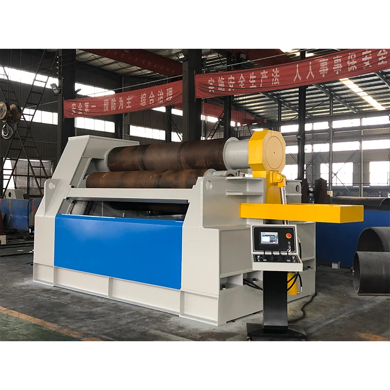 
High performance W12 CNC metal sheet round shape 4 roller roll roll machine for metal plates 