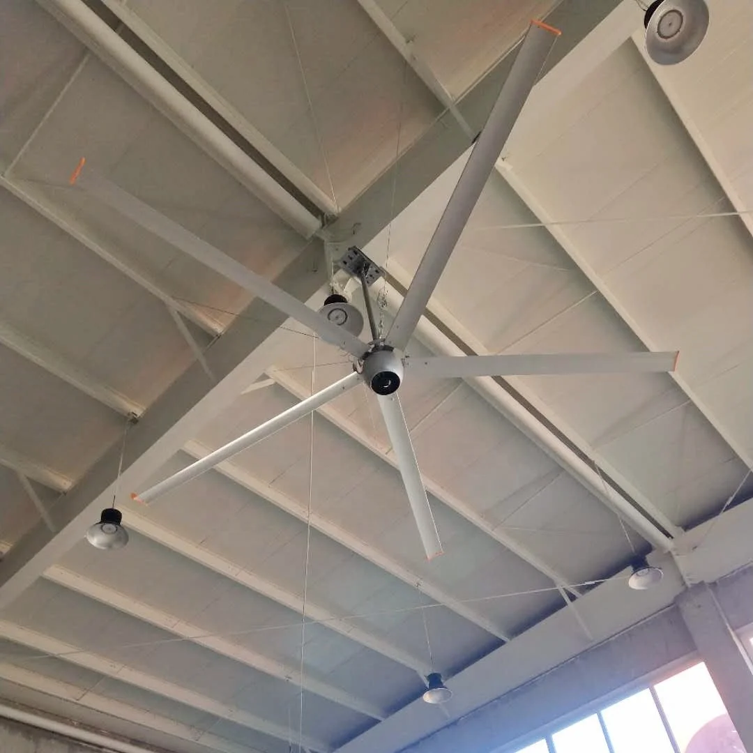 Remote control Low Speed Large wind 6100mm hvls ceiling fan with 5 blades