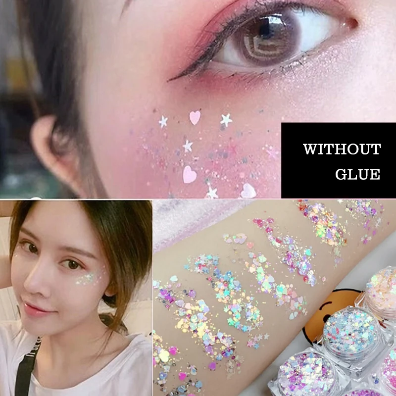 Cosmetic Colorful Glitter Gel Diamond Cream Single Eyeshadow for Face Body