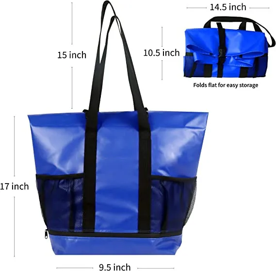 Insulted Beach bag Cooler Bag for women men Large tote Hot Cold Waterproof