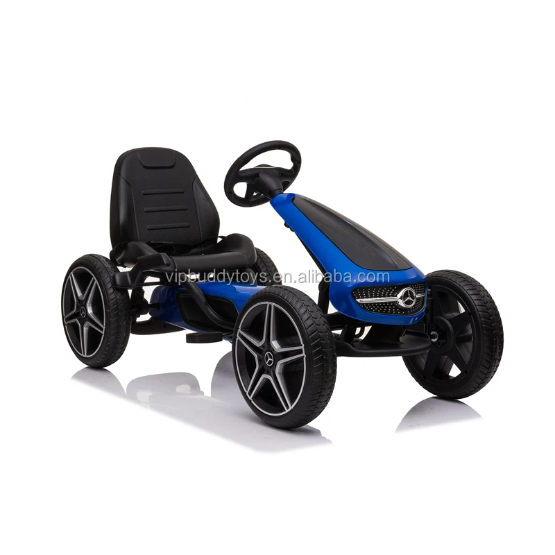 Новый лицензированный автомобиль Mercedes Benz Go-Kart катание на игрушечном автомобиле или тележка для педалей Детская мини-тележка