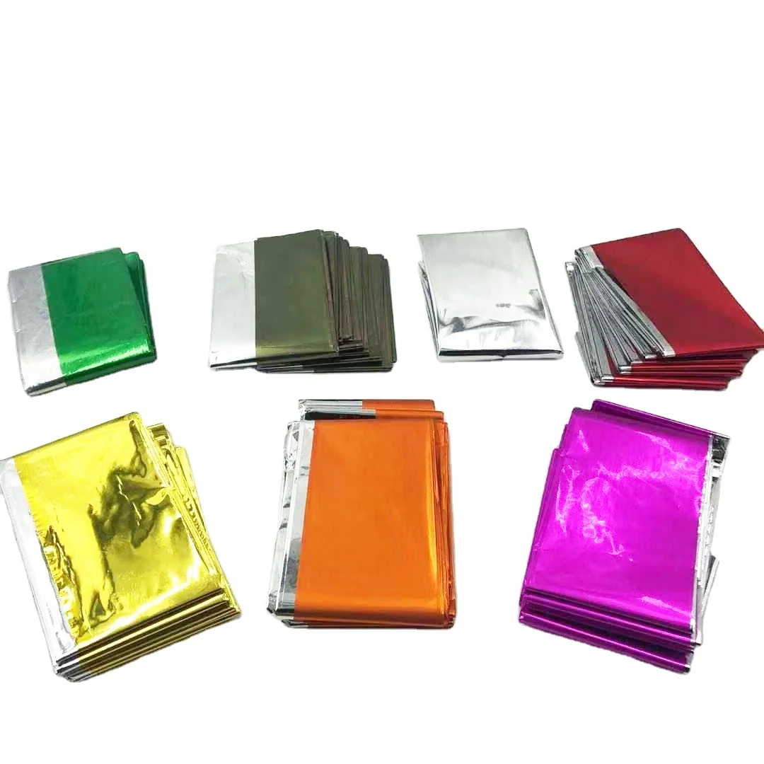 new Mylar Thermal Blankets emergency earthquake  survival kit for Outdoors
