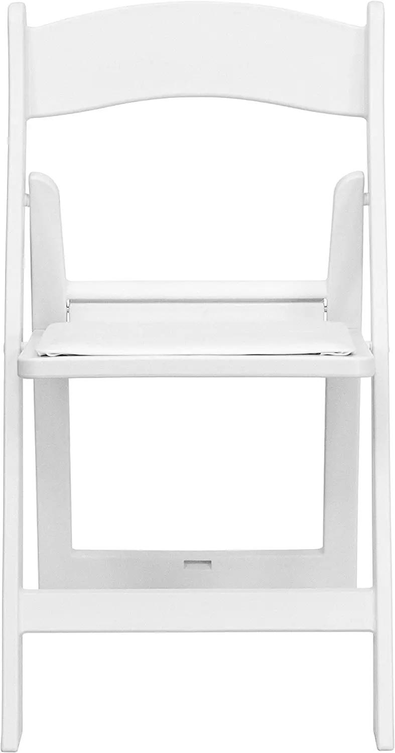 White 500kgs Weight Capacity Indoor/Outdoor Resin Folding Chairs