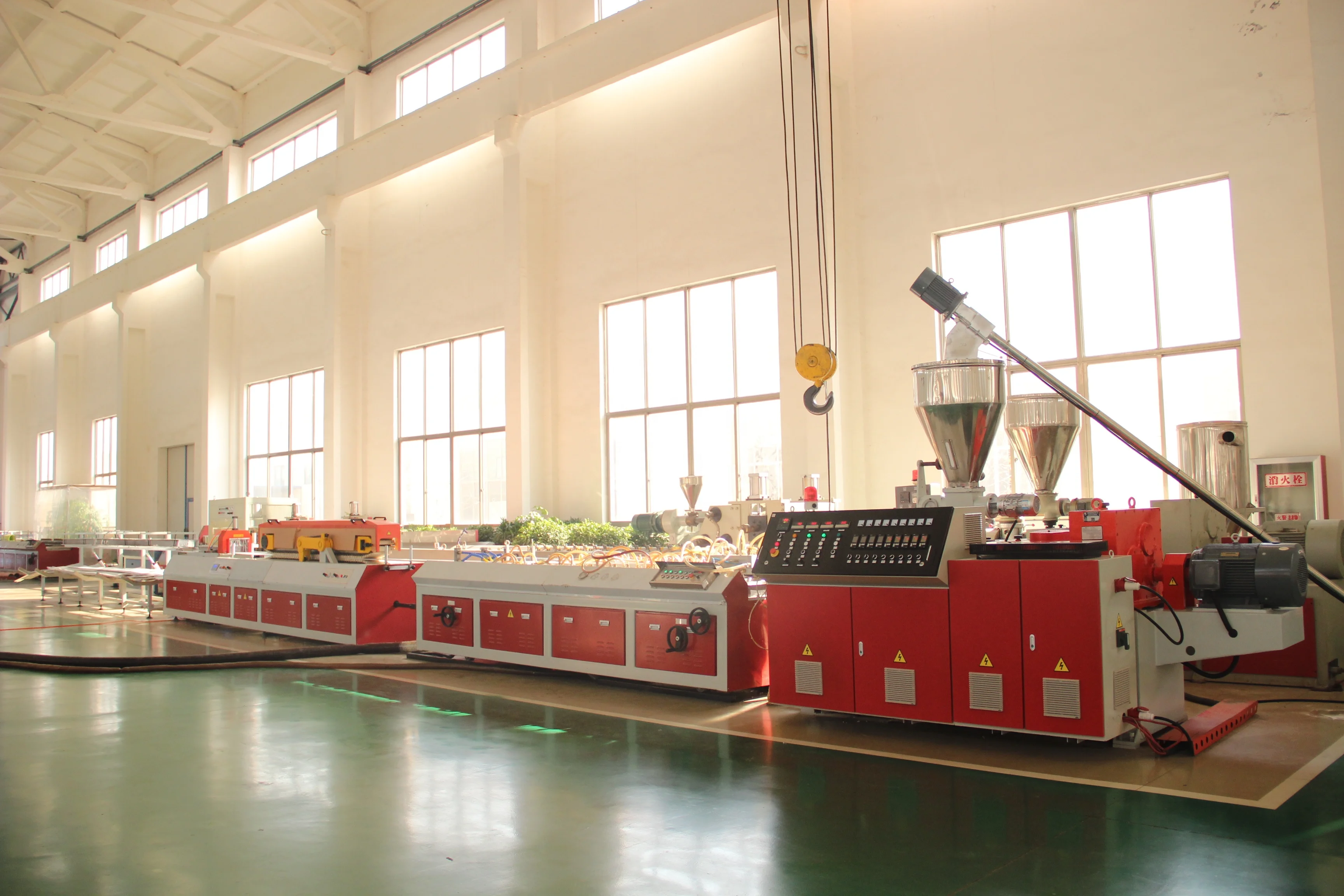 PVC plastic windows and doors profile production making machine