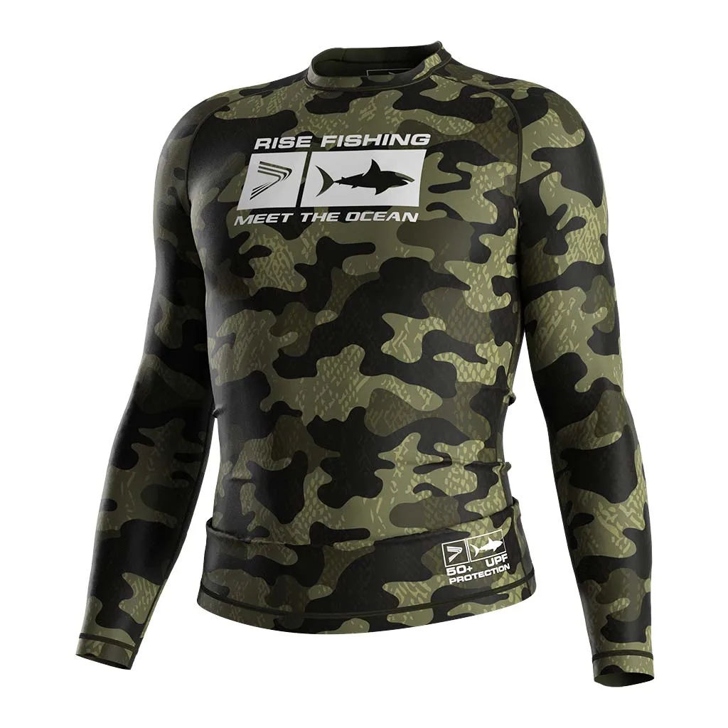 Custom Sun Protection Fast Dry Fish Apparel Polyester Blank Upf 50 Shirt Rash Guard Fishing Clothes