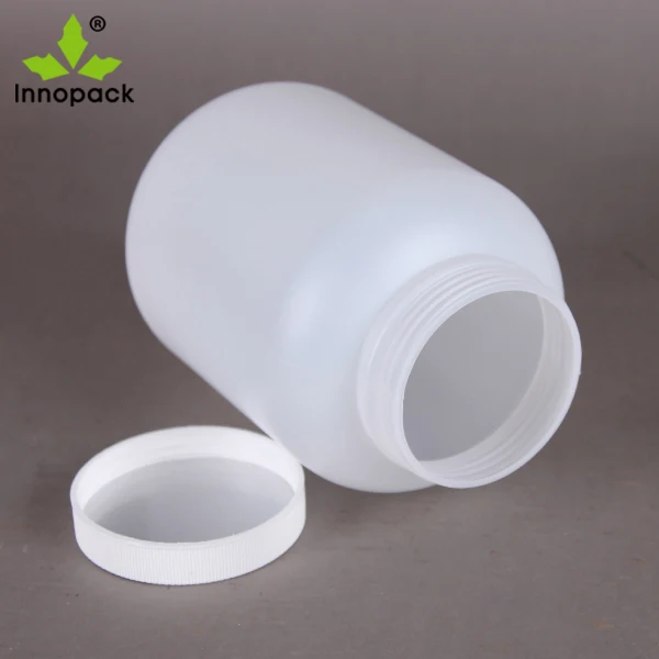 HDPE material 3L plastic bottle and plastic jar with lid for powder