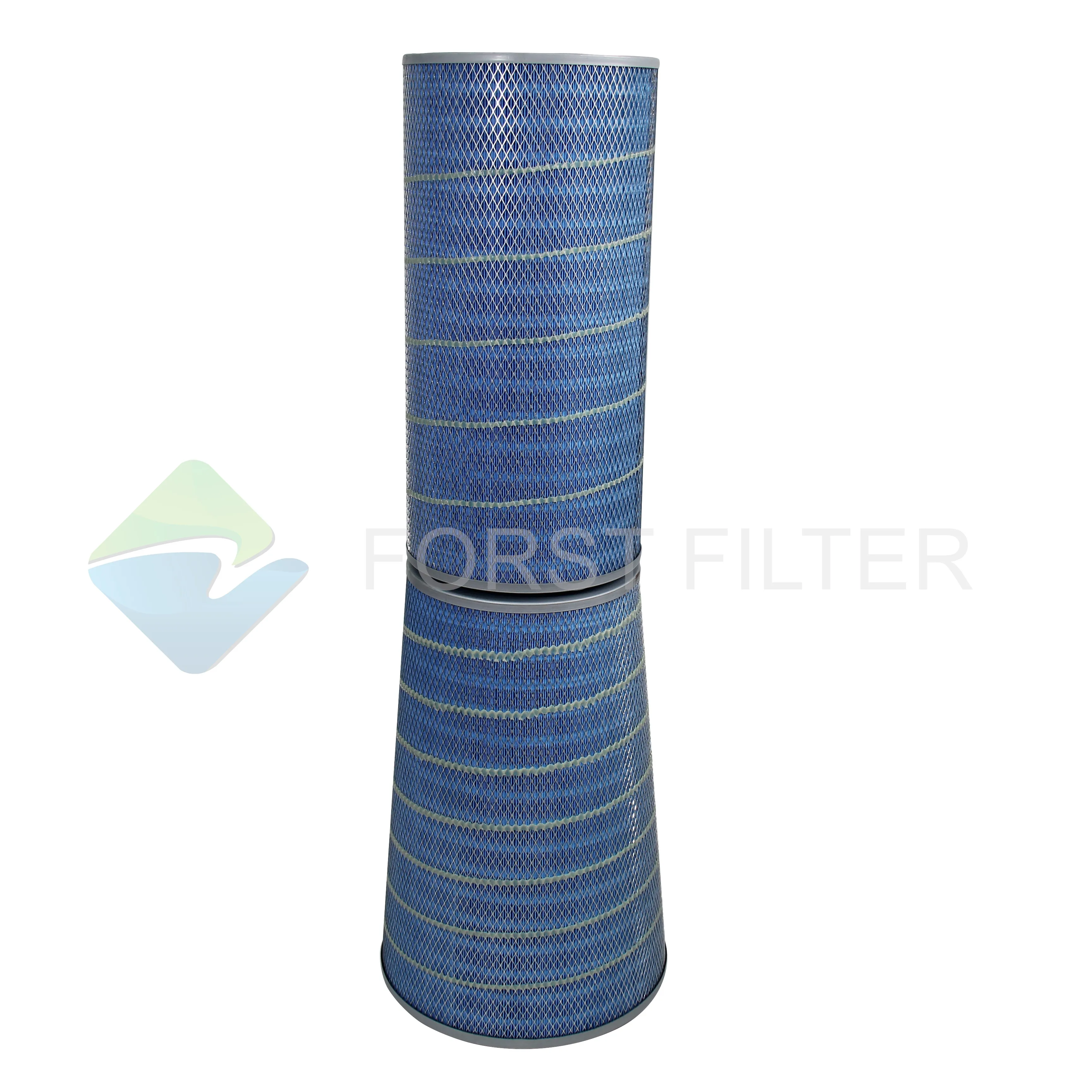 Blue Hepa filter high flow  paper cellulose Gas turbine Factory Manufacture High Grade Industrial Pleated Paper Filter