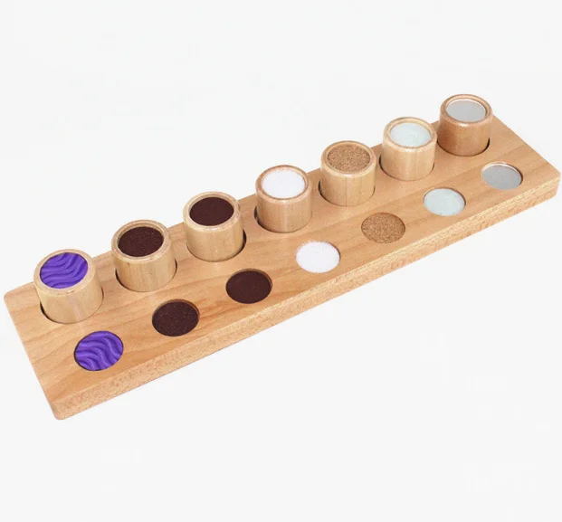 Montessori material training kids hands touch recognition abilityTouch Cylinders