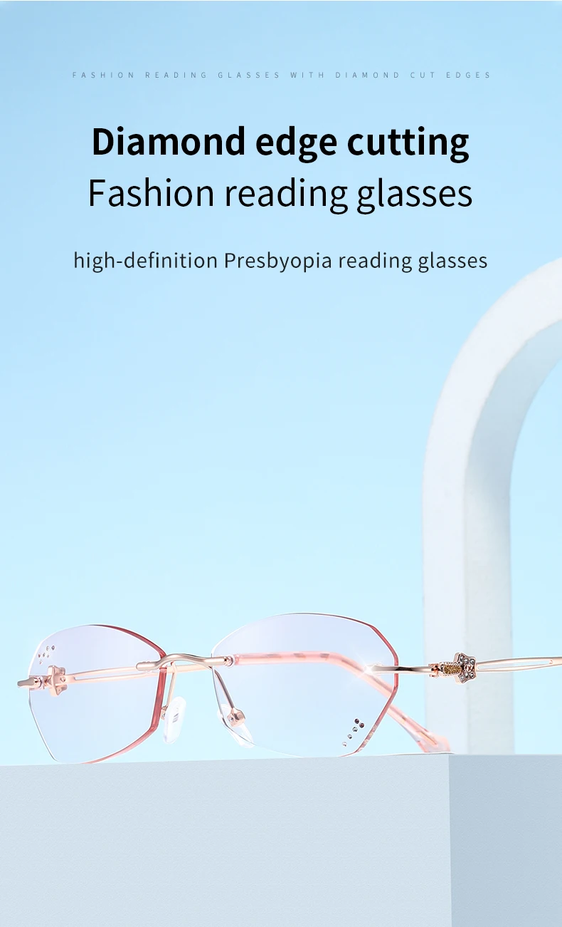 Rhinestone reading glasses optical strength 1.0 1.5 2.0 2.5 3.0 3.5 4.0 glasses for women reading blue light blocking glasses