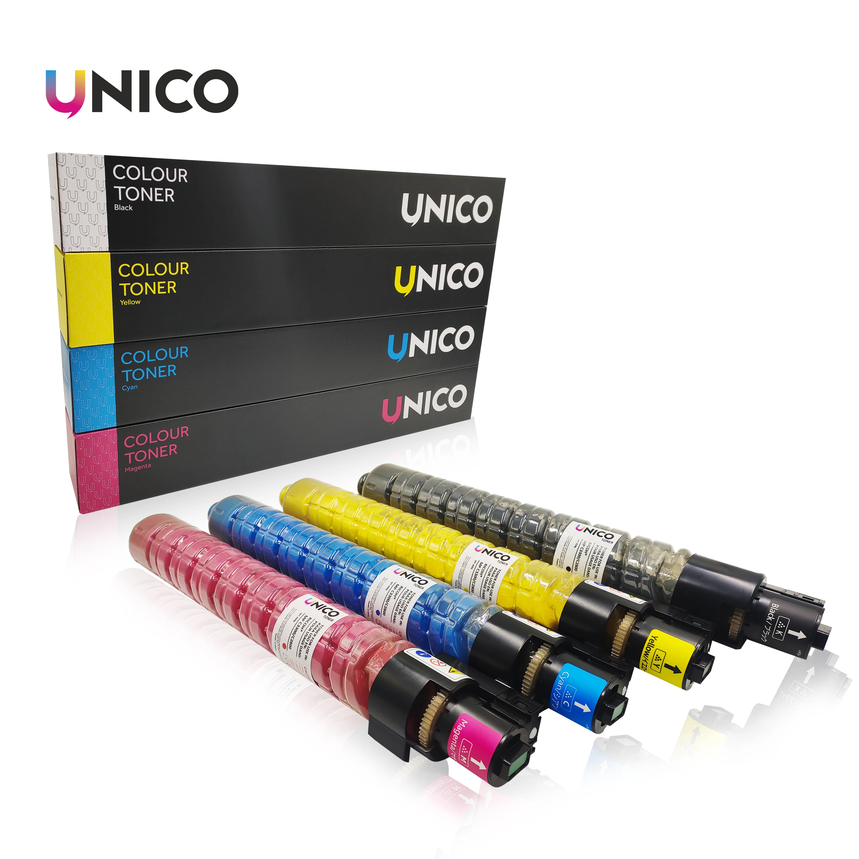 UNICO Factory wholesale Compatible copier toner cartridge for Ricoh IMC4500 IMC5500 IMC6000 IMC3500 3000 2500 color toner