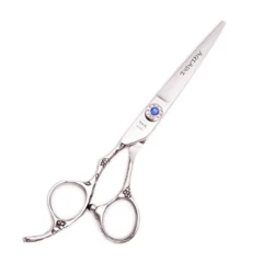 Профессиональные Парикмахерские ножницы для левой руки 5,5 дюйма 6 дюймов ножницы для резки стали JP филировочные ножницы для волос черные A8002