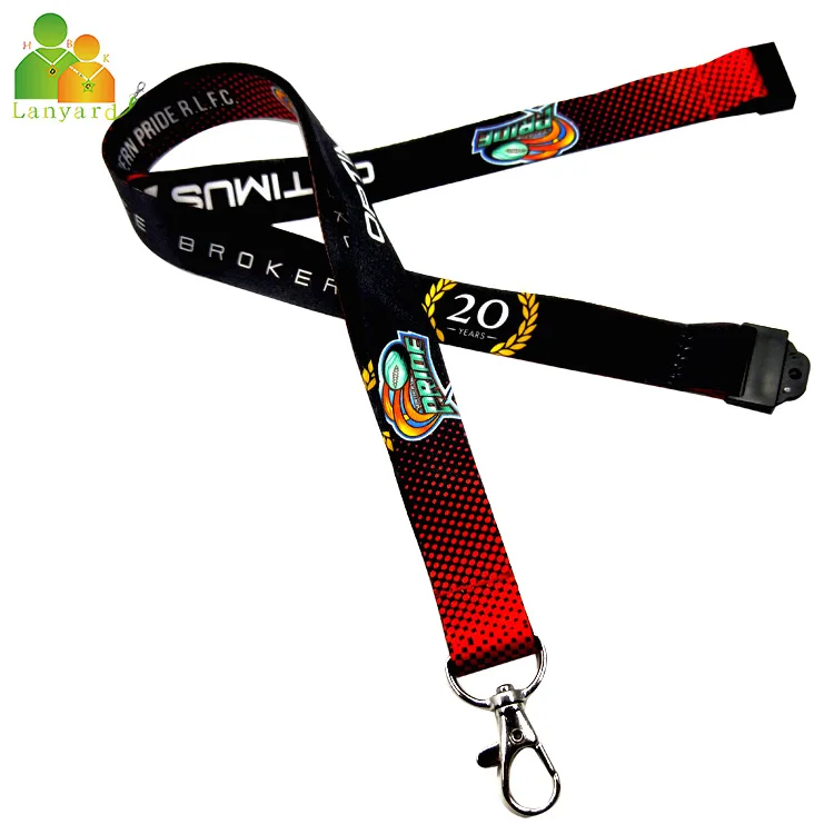 Manufacturer directly sale best custom neck lanyard Digital printed Key chain ID card holder neck lanyard