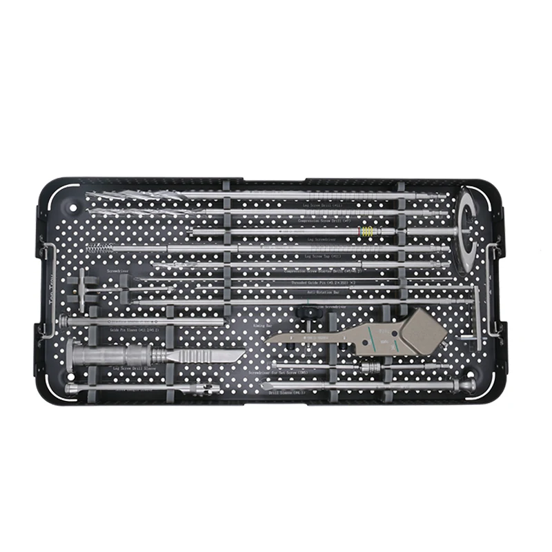 China Manufacture Orthopedic Implant Instrument Set Femoral Intramedullary Nail Instrument Set for Medical Surgery