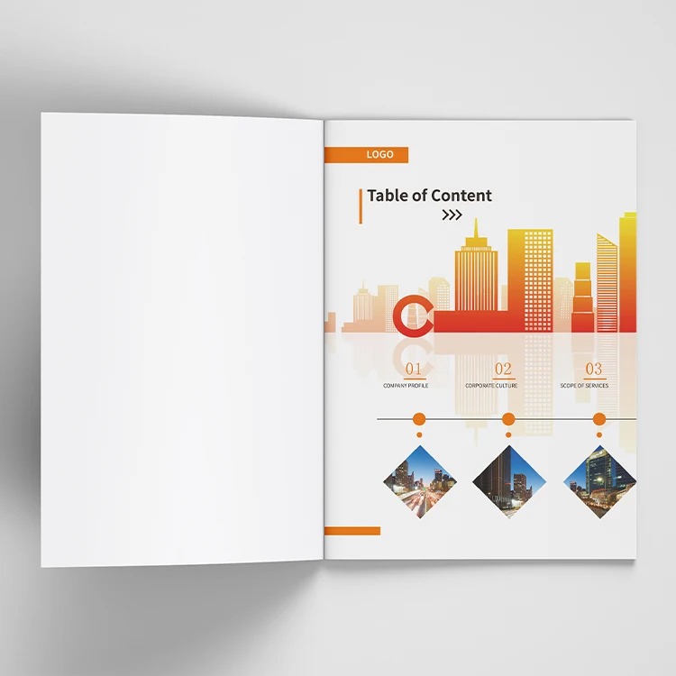 Wholesale prices custom printed folded magazines and company logo brochures with high quality books printed