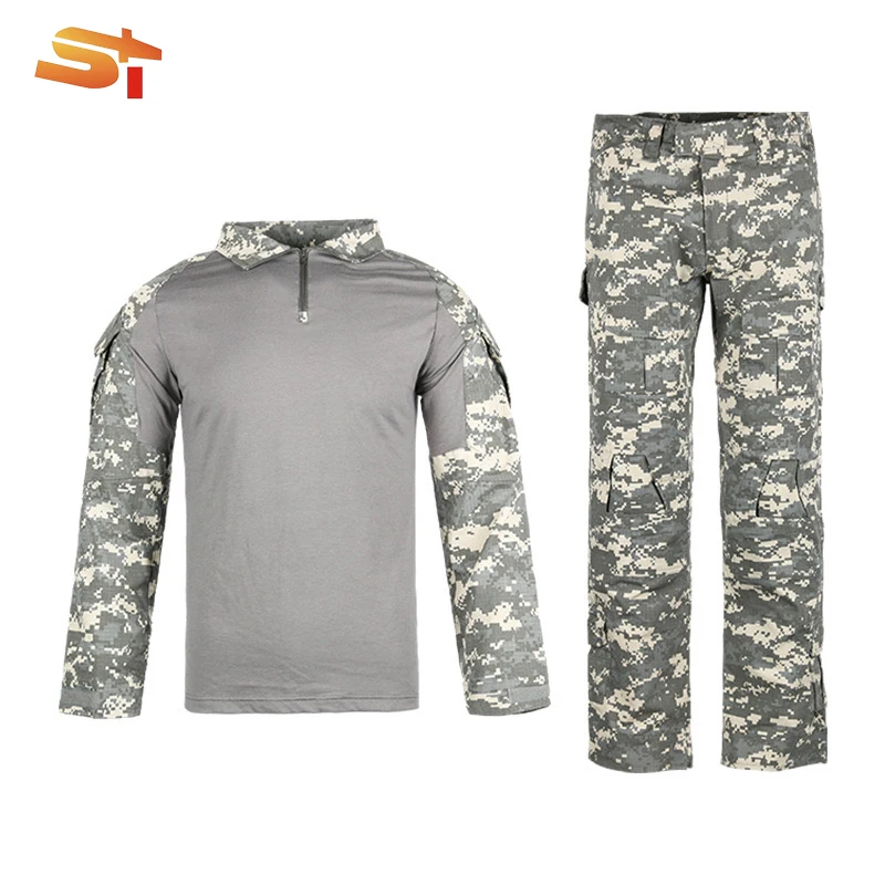 4-Piece Camouflaged Duck Boys Pattern Telephone Tactical Dress Stretch Jungle Bdu Djinn Set Sublimated Safety Clothing Uniform