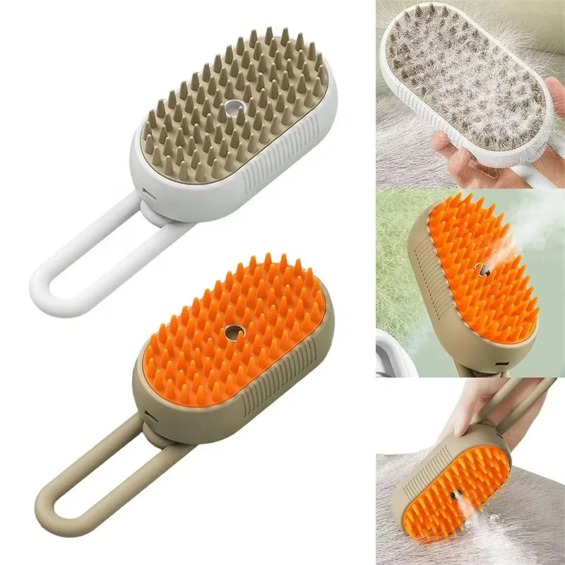 3 In 1 Pet Spray Massage Comb Pet Cat Dog Hair Brush Remove Floating Hair Cat Steam Comb