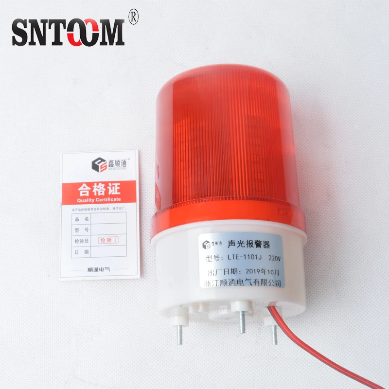 
LTE-1101 Warning Light 12v 24v Bolt Fixed Rotating Flash LED Alarm Light 