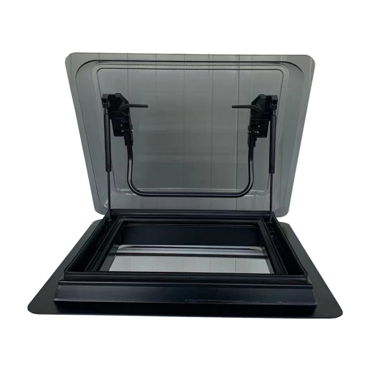 2023 Newly developed Remote controlled LED light double acrylic Rv caravan motorhome skylight