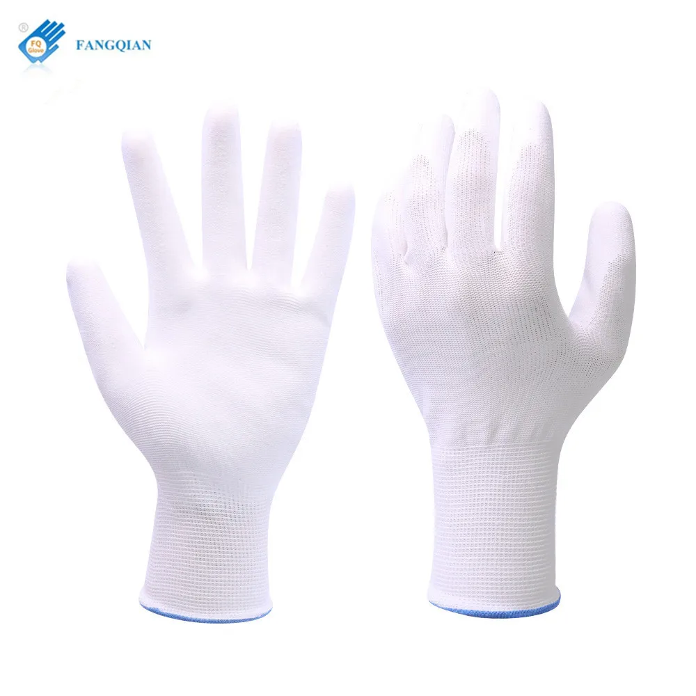 Cheap priceCustomized Logo Soft Durable  Nylon knitted EN388 PU Coating  Safety Working Gloves