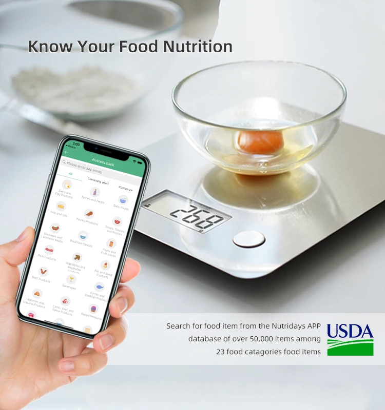 Digital Electronic Kitchen Scale Stainless Steel Multifunctional Weight Balance Food Bake Coffee Accurate Division Scale