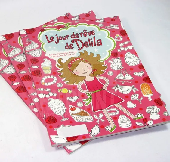 english adult comic book printing service Custom Matt Laminated children  book service