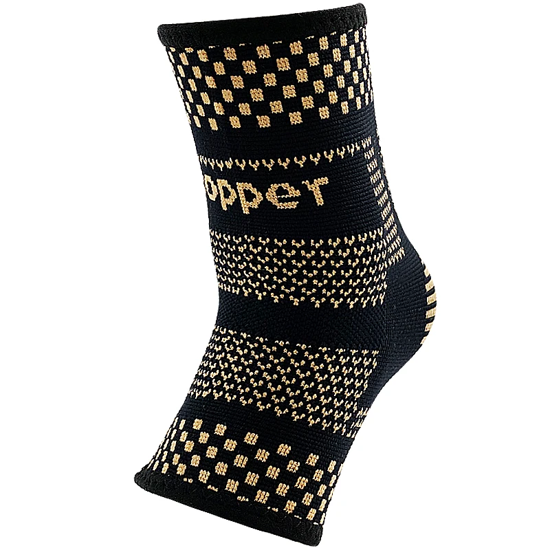 Sports Protection Copper Ankle Support Infused Foot Compression Sleeves for Men and Women Plantar Fasciitis Recovery Ankle Brace