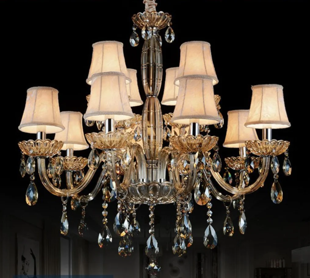 DLL luluxury chandelier pendant light lampshade chandaria light chandelier for dinning light crystal chandelier