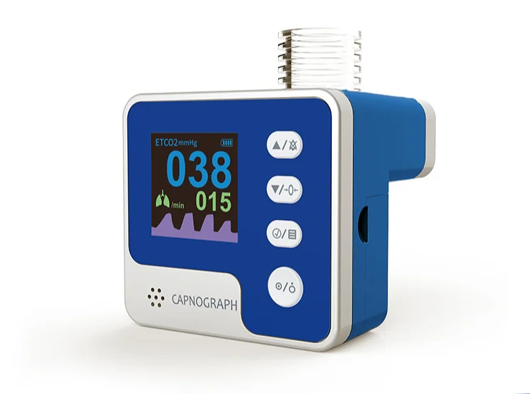 Veterinary Mainstream End-Tidal Carbon Dioxide Sampling Line with Circuit Adapter for Pet Capnography Monitoring ETCO2 Monitor