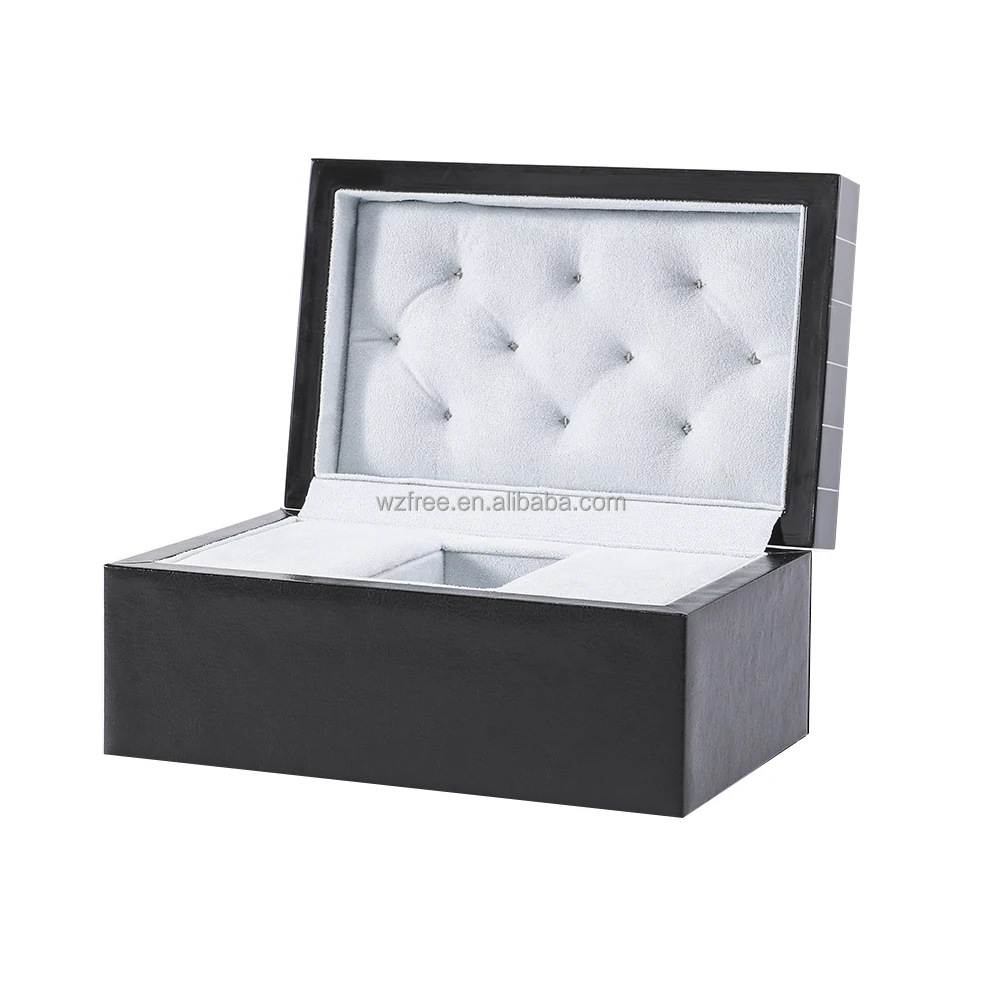 Luxury Leather and Lacquer Single Watch Box Single Private Custom Watch Boxes Cases Wood Pack