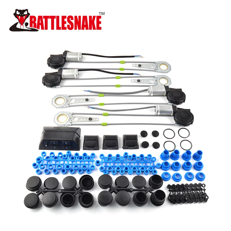 Universal Car Power Window Universal Kit 4 Doors Car Power Window Lifter Kits DC12V Car Power Window Kit