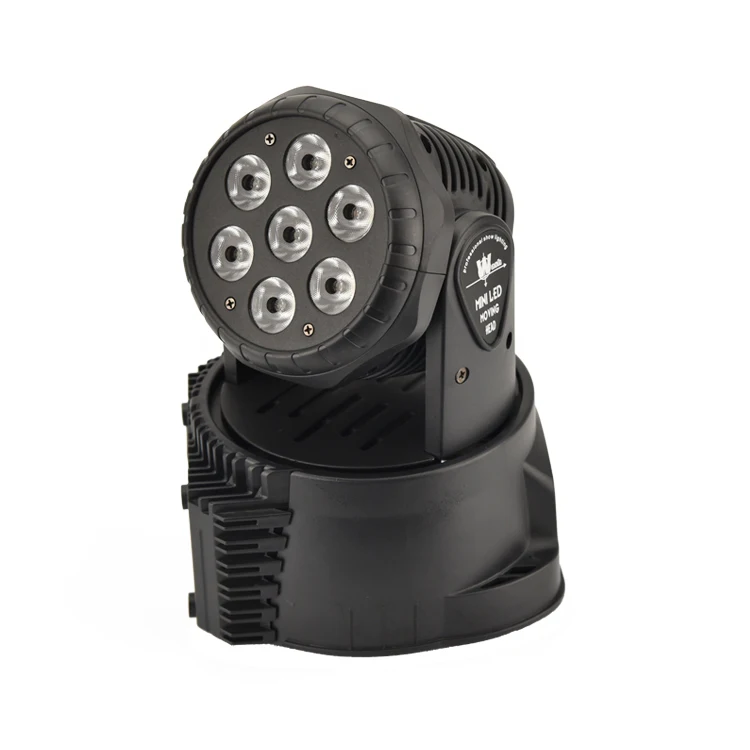 
DJ Disco stage light 7PCS 10W rgbw 4 in 1 mini black housing LED wash for dance hall 