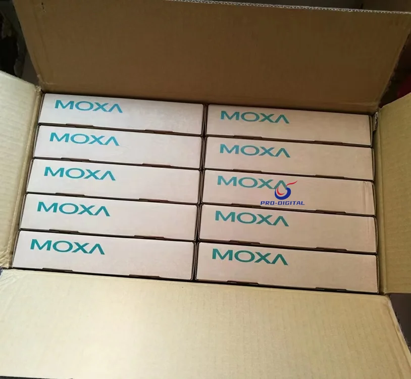 MOXA NPort 5650-8-DT 8-port RS-232/422/485 desktop device server with DB9 male connectors