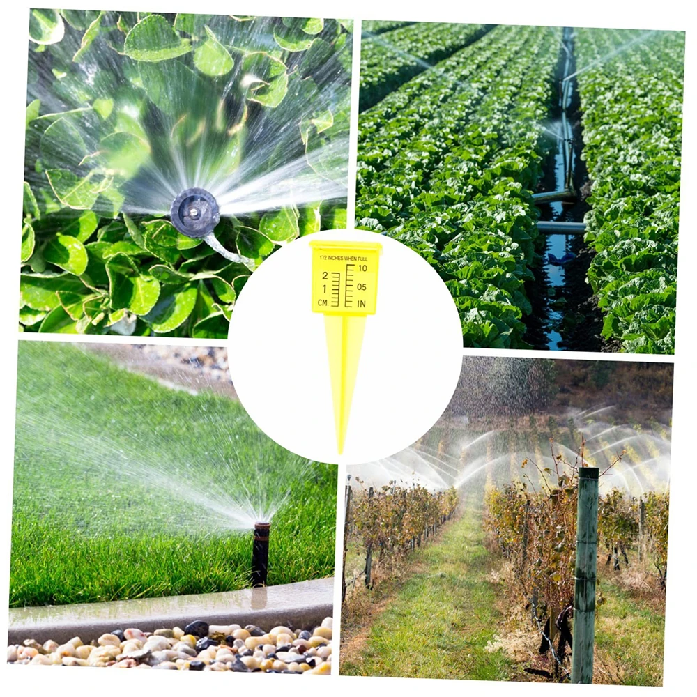10Pcs Plastic Garden Weather Rain Gauge Outdoor Water Measuring Water meter Water measuring cup Watering flowers Drip irrigation