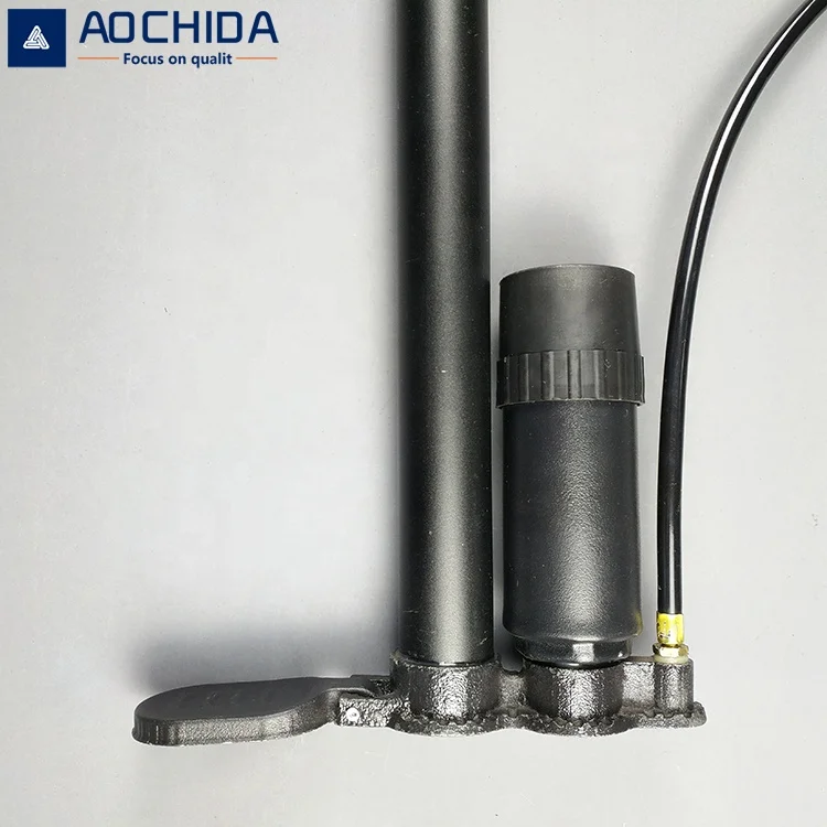 Excellent quality 3822A with ball needle with high pressure bag, pressure gauge bicycle pump