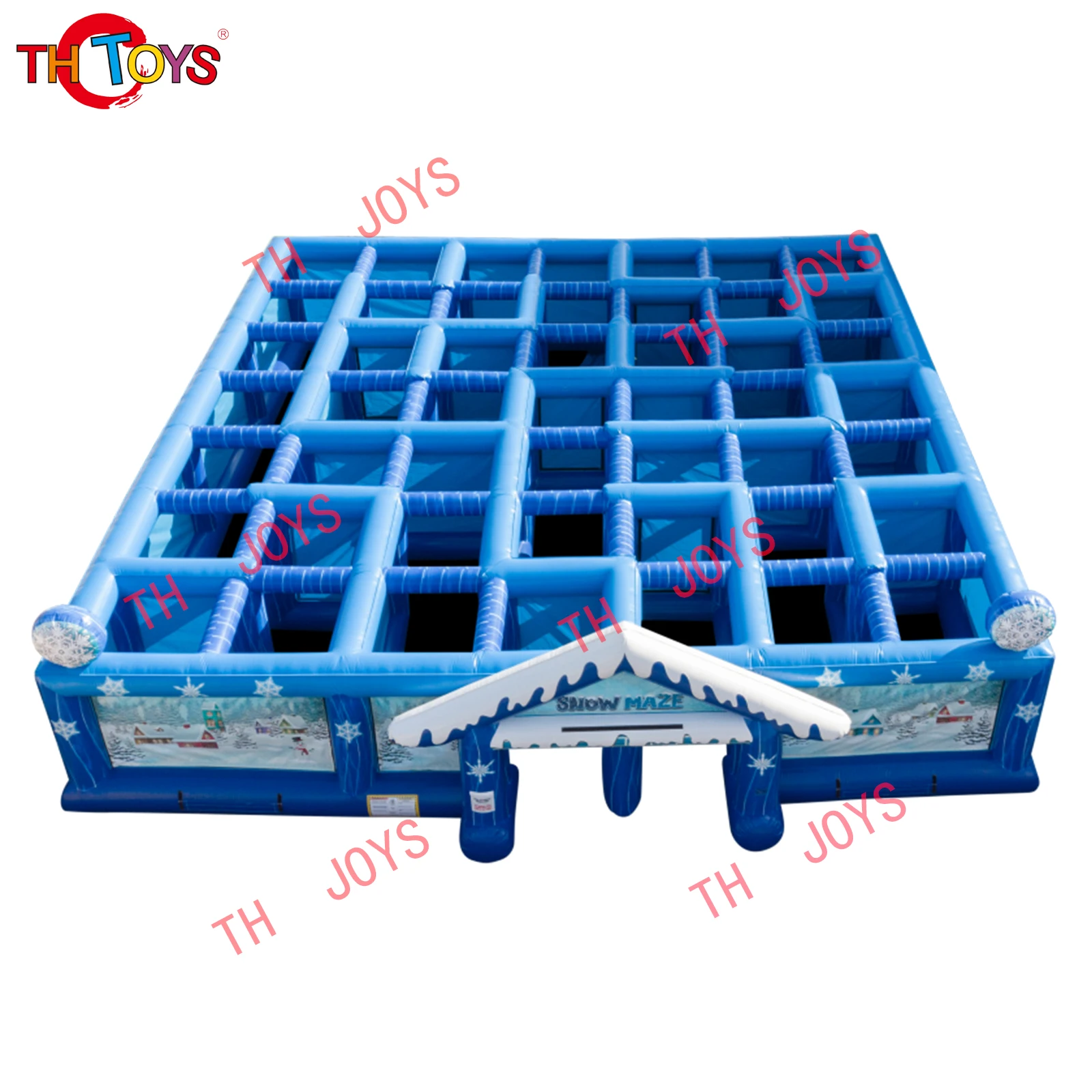 2025 New year Design inflatable maze Escape room Commercial Party Event  ICE Snow Maze Winter Inflatables Christmas maze