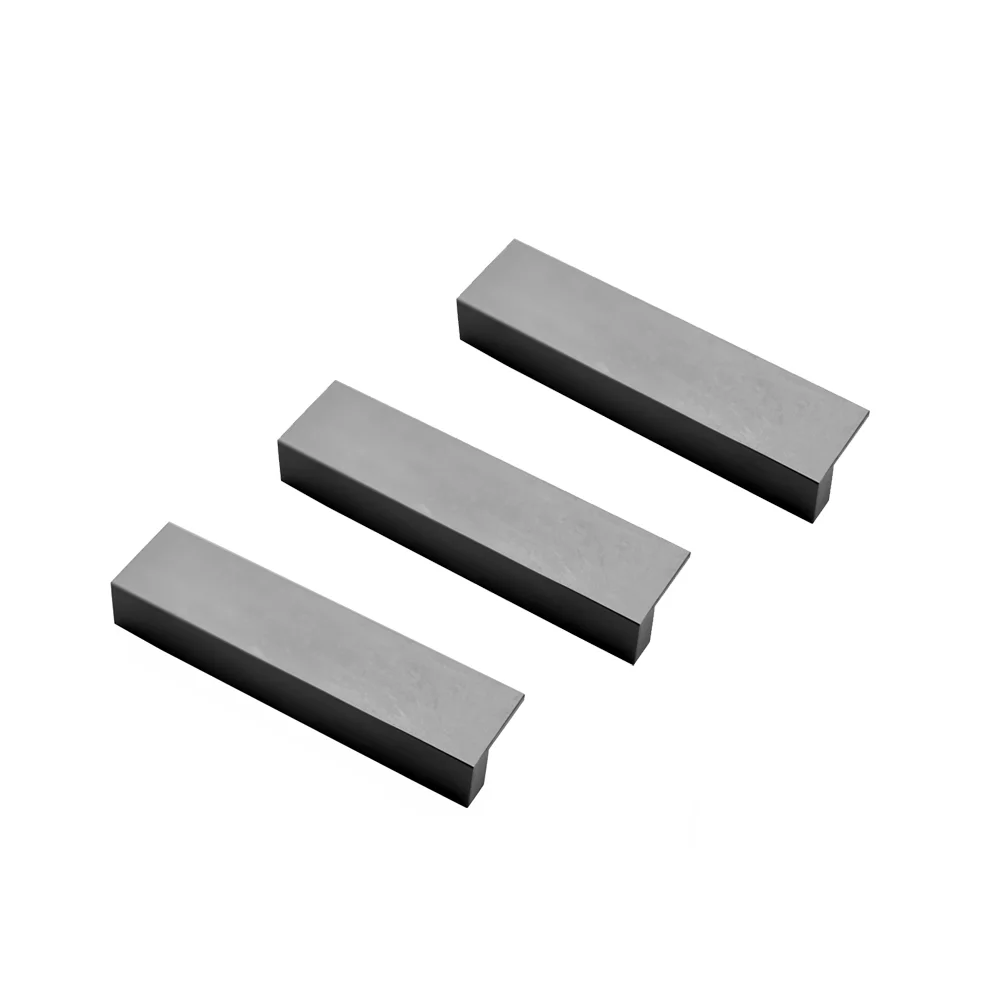 luxury rose gold new design aluminum alloy square kitchen cabinet handle hidden door handle crystal drawer handle for closet