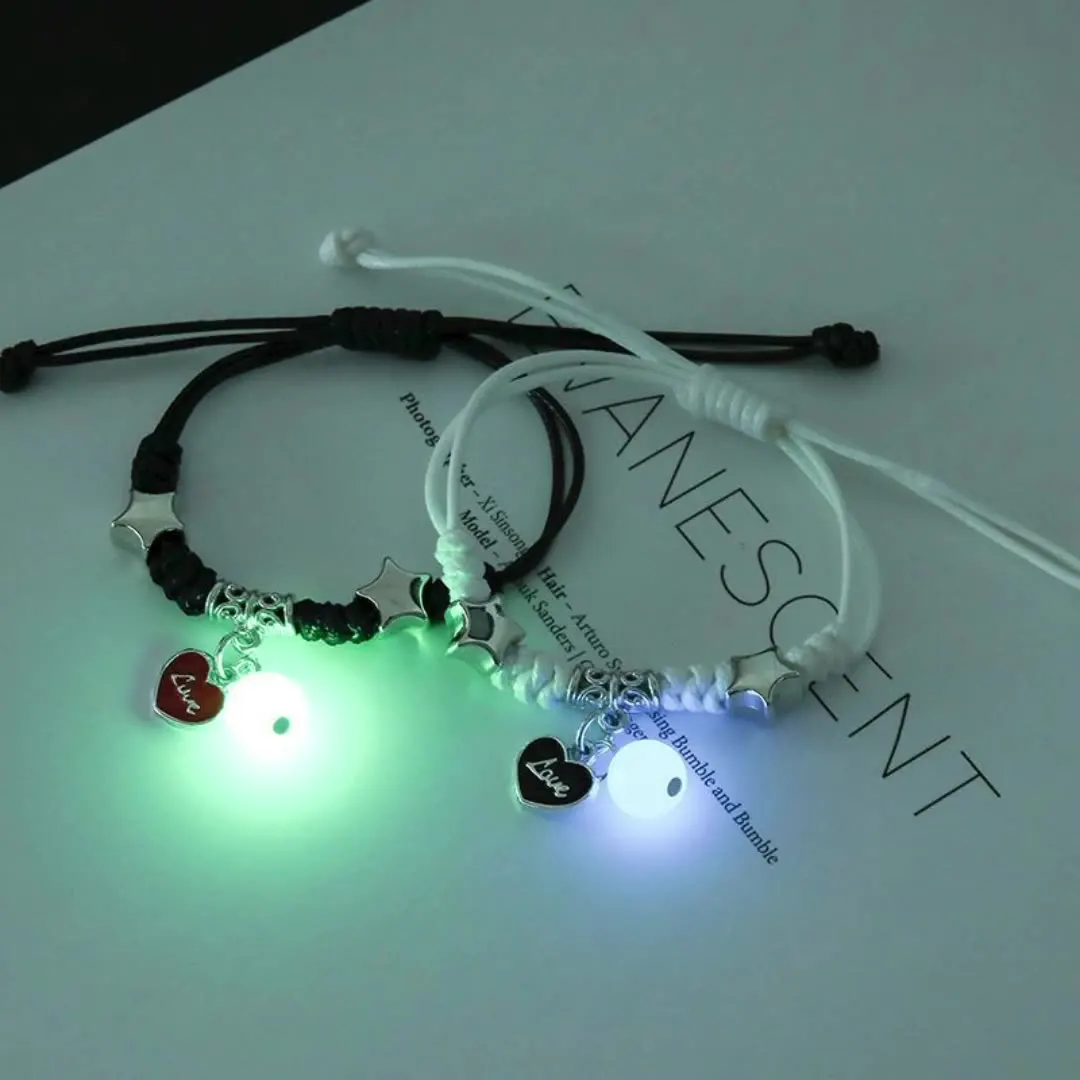Fashion Creative Luminous Bracelet Female Student Friendship Glow In The Dark Luminous Bracelet Men and Women Couple Gift